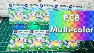 PCB multi color: Squirtle PCB con nueva tecnología UV