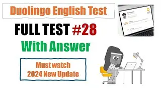 Duolingo English Test - 1hr full practice set #28 - 2024 New Version