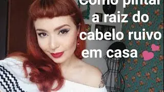 Como pintar a raiz do cabelo ruivo em casa