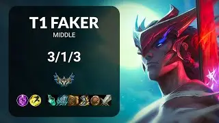 T1 Faker Yone vs Tristana MIDDLE - KR  Patch 14.17