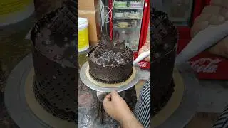 1 Kg Beautifull Chocolate Cake Decoration Idea #shorts #cake #chocolatecake