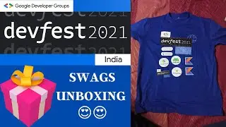 DevFest India 2021 Swags Unboxing | Google Developer Group DevFest | Free Google Swags | 