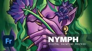 NYMPH - Digital Painting Process #02
