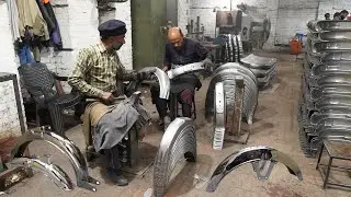Amazing Manufacturing Process of Motorcycle Mudguard || How motorcycle Mudguards Are Made in Factory