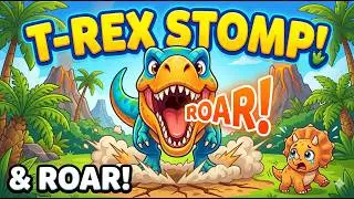 🦕 The Ultimate Dinosaur Song for Kids! | T-Rex Stomp & Roar! | Poooh Kids TV