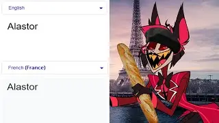 Alastor in different languages meme