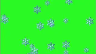 Snow Flakes Green Screen Effect