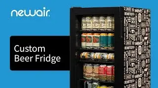 "Beers of the World" Custom Fridge | NewAir AB-1200BC1