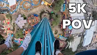 Falcon's Fury On-Ride POV [5K] | Busch Gardens Tampa 2024