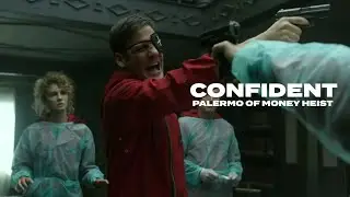 palermo of money heist - confident