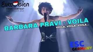 Eurovision 2021, but Barbara Pravi only says Voila | Eurovision 2021 France