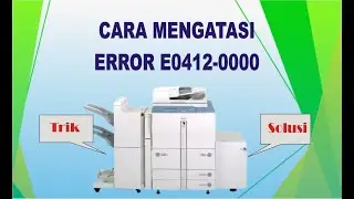 The solution to the error code E00412 on the IR5000/6000/5020/6020 . machine