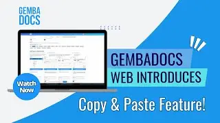 How to copy and paste in GembaDocs PC / Web version