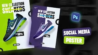 Design Modern Social Media Poster In Photoshop - Photoshop Tutorial