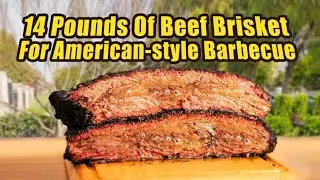 Making American barbecue in the courtyard 花10个小时烤一块14斤的牛胸肉是什么体验？| 曼食慢语