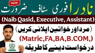 NADRA Jobs 2025 | How to Apply Online Step by Step