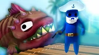 СИМУЛЯТОР ПИРАТА + TABS!?  [ Stupid Raft Battles Simulator Gameplay ]
