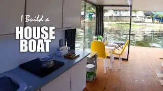 I Build Small RC Robot to Live Inside an RC House Boat : Day and Night Mission