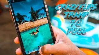 CRAZY FLIPS FROM TRAMP TO POOL