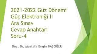 Güç Elektroniği II Ara Sınav Çözümleri - AC Kıyıcı & Soğutucu Sorusu
