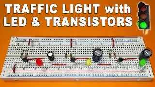 Easy Traffic Light circuit with Transistor BC547🚦