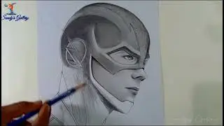 How to draw The Flash : Barry Allen Sketch (Grant Gustin) #flash