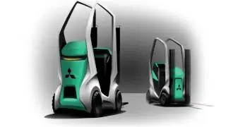 Futuristic forklift designs from Mitsubishi Forklift Trucks