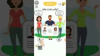 Who is his wife?who is?brain tresure & riddle level 1