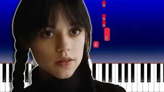 Wednesday - Space Song - Beach House (Piano Tutorial)