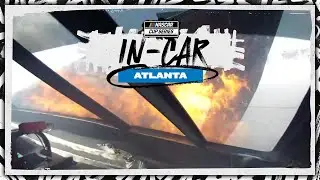 In-car: Kyle Larson, Chase Briscoe make heavy contact at Atlanta | NASCAR