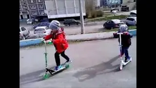 Веселые старты Матвея со Степаном  - Апрель 2018