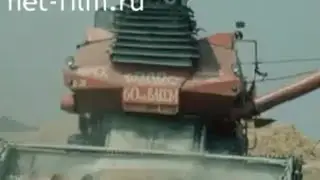 Уборочная в СССР комбайн колос