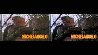 TMNT 3 Trailer Color Grade Comparison (Teenage Mutant Ninja Turtles III) [1993]