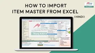 How to Import item Master from Excel [Hindi]