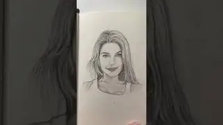 Amazing Portrait sketching of a beautiful lady 🔥 @valerieespino.arts 