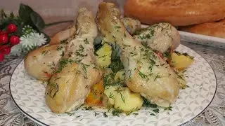 Соус с Курицей.Хуроки осонак бо мург картошка