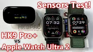 HK9 Pro Plus SmartWatch vs Original Apple Watch Ultra 2 - SENSORS TEST! (watchOS 10, 2GB Storage)