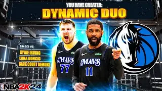 LUKA DONCIC & KYRIE IRVING BUILD is GAMEBREAKING in NBA 2K24 🔥🔥🔥BEST GUARD BUILD 2K24
