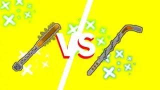 Бита с шипами vs хоккейная клюшка | simple sandbox 2 | Spiked bat vs hockey stick
