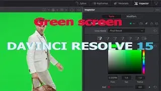 ทำ Green screen ด้วย DAVINCI RESOLVE 15 !!! Fusion tab!!!