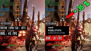 AMD FidelityFX Super Resolution TESTED on GTX 1050Ti and GTX 1650 | Crazy Performance Gains 🔥