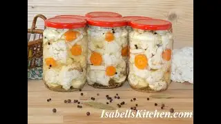 Pickled cauliflower | Conopida in otet (pentru iarna)