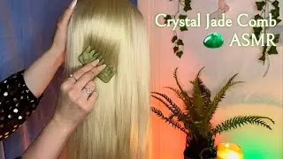 ASMR Relaxing Crystal Jade Comb Hair Pampering with Tingly Scalp & Hair Sounds | No Talking