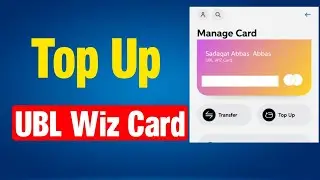 Top up ubl wiz card | Add money to ubl wiz card
