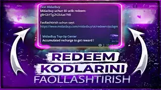 🤭 MIDASBUYDAN REDDEM KODNI FAOLLASHTIRISH | MIDASBUYDAN RO'YXATDAN O'TISH