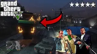 Trying to get 5 stars and escape in GTA 5