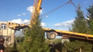 Разворачиваем низкорамный прицеп