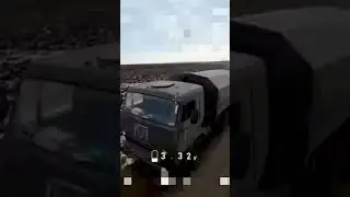 Прикордонники знищили ворожий «Камаз» fpv-дроном 