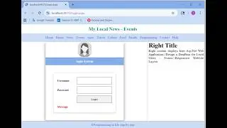 07 - ASP.Net Web Application - Design Login Form Using Visual Studio 2026