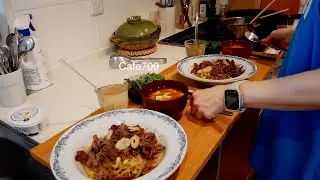 Weekend Vlog, Weekend Outing, Home Cooking, Simple but Delicious 'Beef Bean Sprout Rice Bowl'